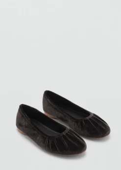 Dzieci MANGO Buty*Baleriny z aksamitu
