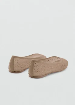 Dzieci MANGO Buty*Baleriny z błyszczącym wykończeniem