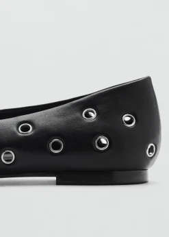 MANGO Buty*Baleriny z dekoracyjnymi dziurkami