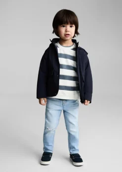 Dzieci MANGO Bluzy*Bawełniana bluza w paski