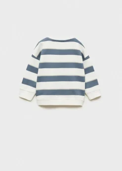 Dzieci MANGO Bluzy*Bawełniana bluza w paski