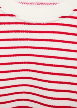 Dzieci MANGO Bluzy*Bawełniana bluza w paski