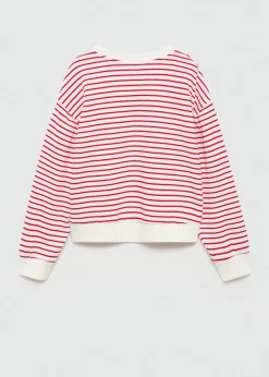 Dzieci MANGO Bluzy*Bawełniana bluza w paski