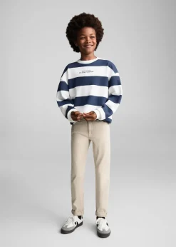 Dzieci MANGO Bluzy*Bawełniana bluza w paski