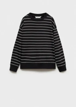 Dzieci MANGO Bluzy*Bawełniana bluza w paski