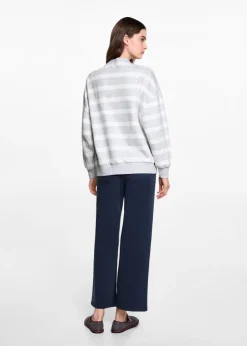 MANGO Bluzy*Bawełniana bluza w paski