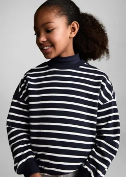 Dzieci MANGO Bluzy*Bawełniana bluza w paski