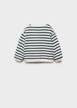 Dzieci MANGO Bluzy*Bawełniana bluza w paski