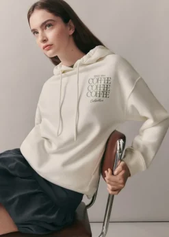 MANGO Bluzy*Bawełniana bluza z kapturem