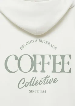 MANGO Bluzy*Bawełniana bluza z kapturem