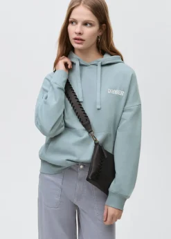 MANGO Bluzy*Bawełniana bluza z kapturem