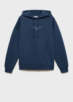 MANGO Bluzy*Bawełniana bluza z kapturem