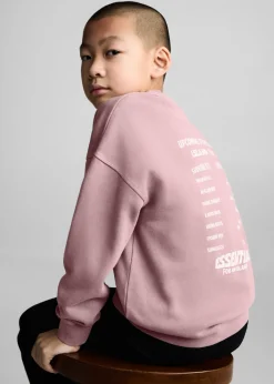 Dzieci MANGO Bluzy*Bawełniana bluza z napisem