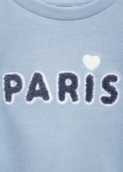 Dzieci MANGO Bluzy*Bawełniana bluza z wytłaczanym napisem