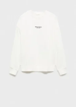 MANGO Bluzy*Bawełniana bluza ze wzorem