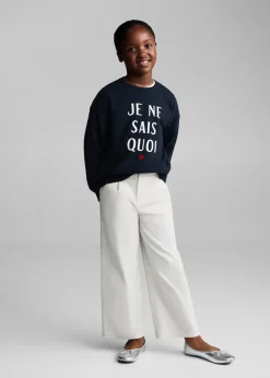 Dzieci MANGO Bluzy*Bawełniana bluza ze wzorem