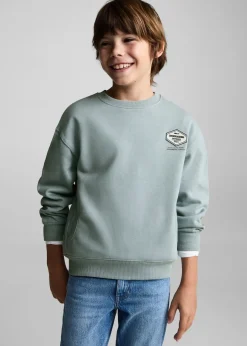 Dzieci MANGO Bluzy*Bawełniana bluza ze wzorem