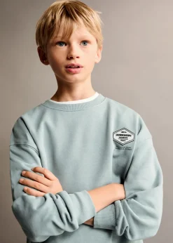 Dzieci MANGO Bluzy*Bawełniana bluza ze wzorem