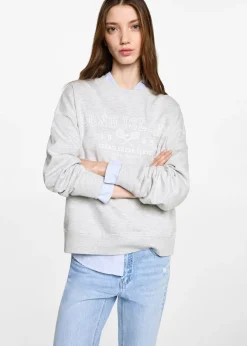 MANGO Bluzy*Bawełniana bluza ze wzorem