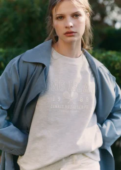 MANGO Bluzy*Bawełniana bluza ze wzorem