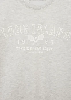 MANGO Bluzy*Bawełniana bluza ze wzorem