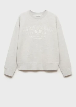 MANGO Bluzy*Bawełniana bluza ze wzorem