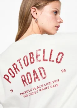 MANGO Bluzy*Bawełniana bluza ze wzorem