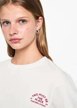 MANGO Bluzy*Bawełniana bluza ze wzorem