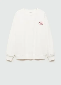 MANGO Bluzy*Bawełniana bluza ze wzorem