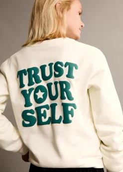 Dzieci MANGO Bluzy*Bawełniana bluza ze wzorem