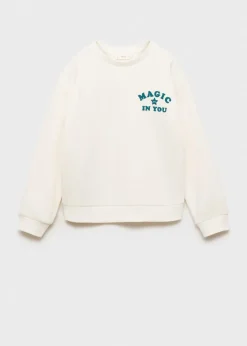 Dzieci MANGO Bluzy*Bawełniana bluza ze wzorem