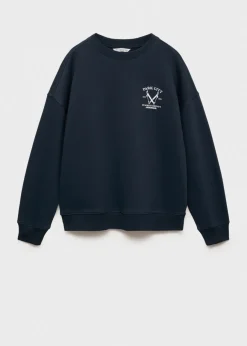 MANGO Bluzy*Bawełniana bluza ze wzorem