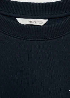 MANGO Bluzy*Bawełniana bluza ze wzorem