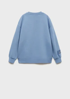 Dzieci MANGO Bluzy*Bawełniana bluza ze wzorem