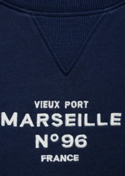 MANGO Bluzy*Bawełniana bluza ze wzorem