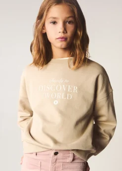 Dzieci MANGO Bluzy*Bawełniana bluza ze wzorem