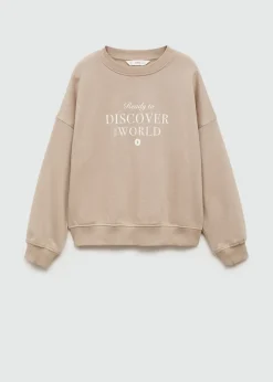 Dzieci MANGO Bluzy*Bawełniana bluza ze wzorem