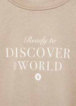 Dzieci MANGO Bluzy*Bawełniana bluza ze wzorem