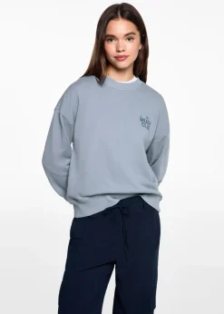 MANGO Bluzy*Bawełniana bluza ze wzorem