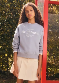 Dzieci MANGO Bluzy*Bawełniana bluza ze wzorem