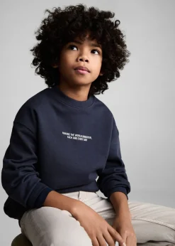 Dzieci MANGO Bluzy*Bawełniana bluza ze wzorem