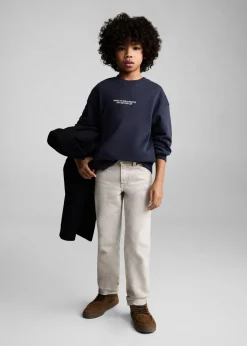 Dzieci MANGO Bluzy*Bawełniana bluza ze wzorem