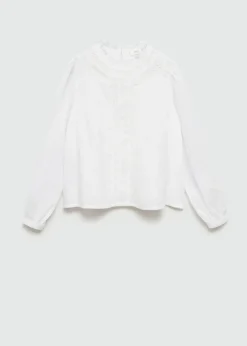 Dzieci MANGO Koszule I Bluzki*Bawełniana bluzka z haftem