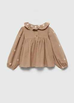 Dzieci MANGO Koszule*Bawełniana bluzka z haftem