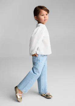 Dzieci MANGO Koszule*Bawełniana bluzka z haftem