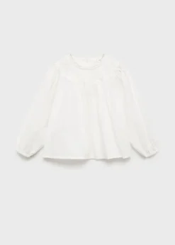 Dzieci MANGO Koszule*Bawełniana bluzka z haftem