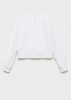 Dzieci MANGO Koszule I Bluzki*Bawełniana bluzka z węzłem