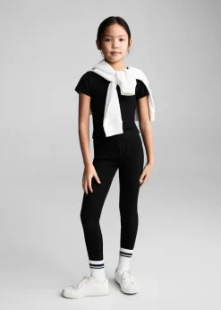 Dzieci MANGO Koszulki I Topy*Bawełniana, ściągaczowa koszulka