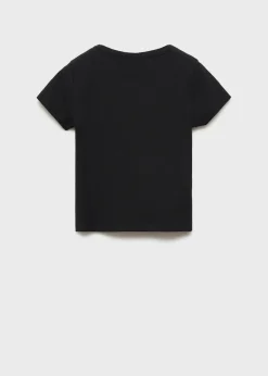 Dzieci MANGO Koszulki I Topy*Bawełniana, ściągaczowa koszulka