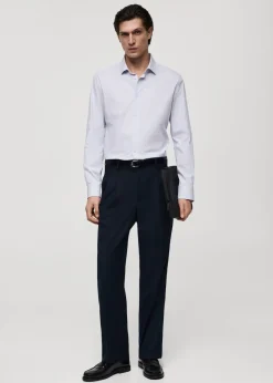 MANGO Koszule*Bawełniana koszula slim fit w prążki
